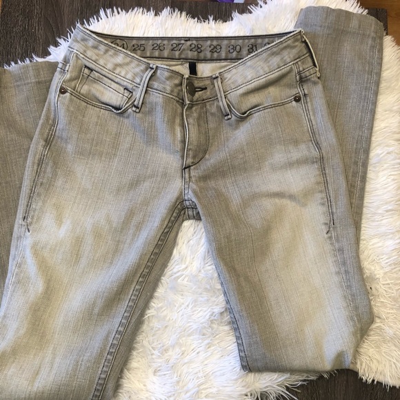 Earnest Sewn Harlan Jeans Size 24 Gray - Picture 2 of 7